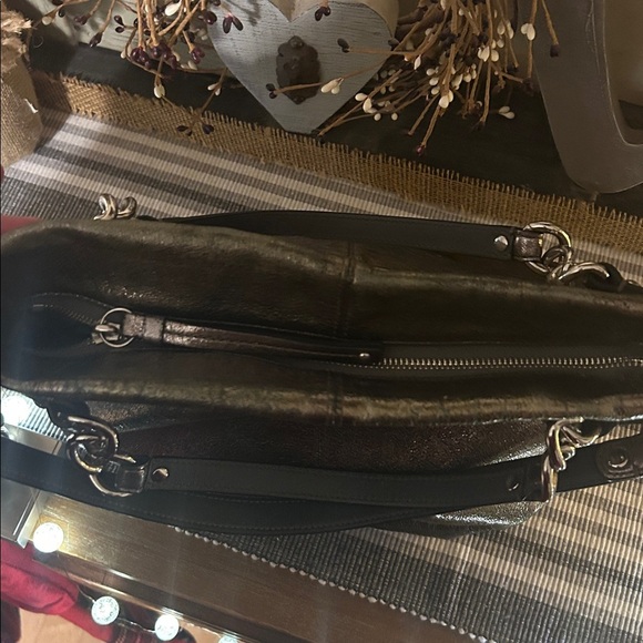 Coach Brooke Shimmering Gold Shoulder Bag - Picture 10 of 13